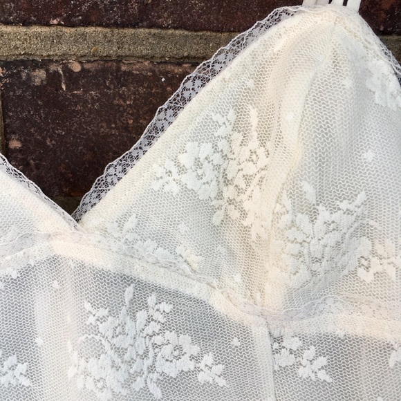 Zara off white lace tank top - Picture 2 of 4